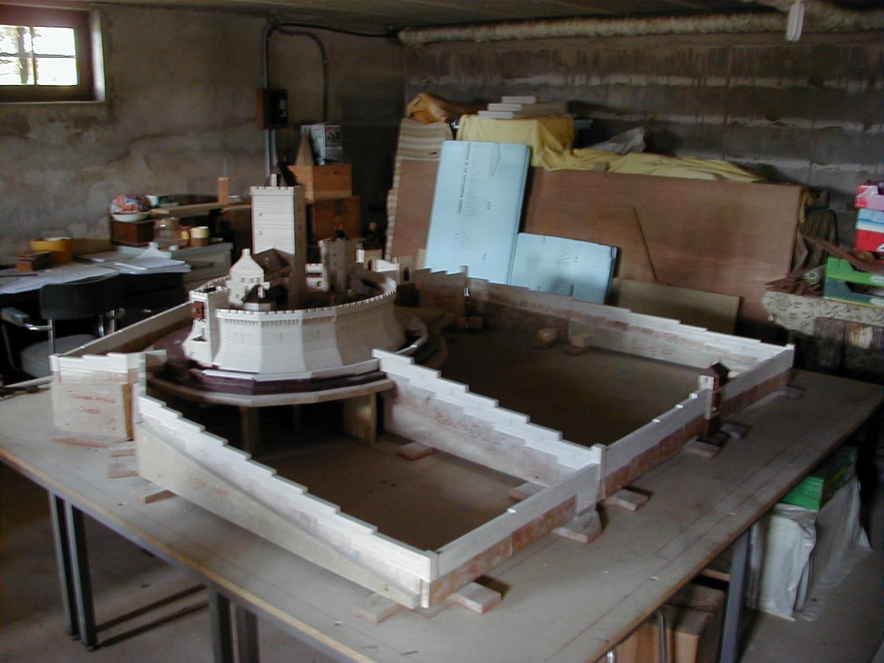 La maquette dans le "garage-atelier" de Jojo